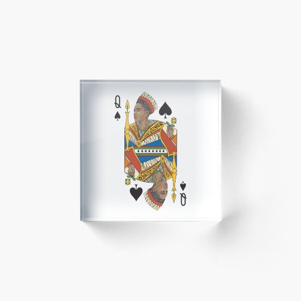 BLACK QUEEN | Gifts for women, African American Queen, Afro European Queen. Acrylic Block