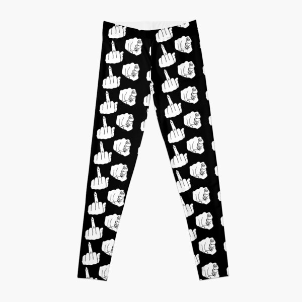 Fuck You! Black and White Leggings by SvanteKallquist