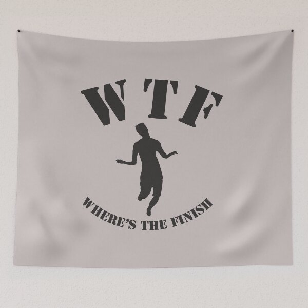 Item preview, WTF Where's The Finish run with fun runners running humor pun gifts sarcastic  designed and sold by alenaz.