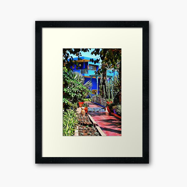Approach to Cubist Villa Framed Art Print
