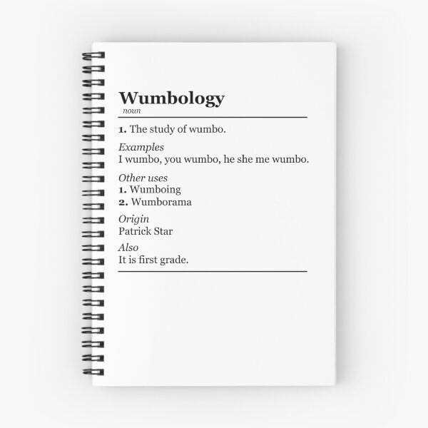 Item preview, Wumbology designed and sold by oneskillwonder.