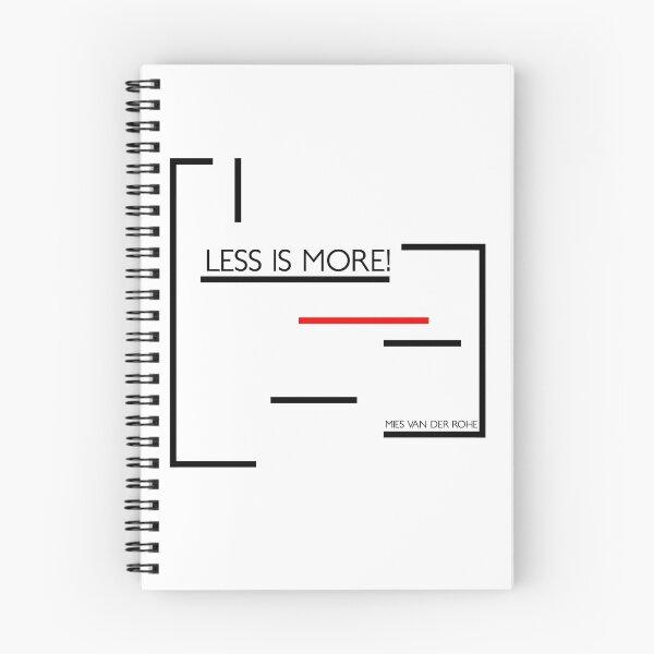 Item preview, less is more (Mies Van Der Rohe) designed and sold by nZDesign.