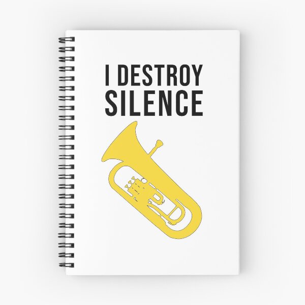 Item preview, Euphonium - I DESTROY SILENCE - funny Euphonium/ Baritone gift idea designed and sold by HEJAshirts.
