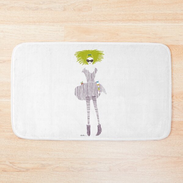 Item preview, Fashion Sketch of a lady with green hair designed and sold by Barbara Baumann Illustration.