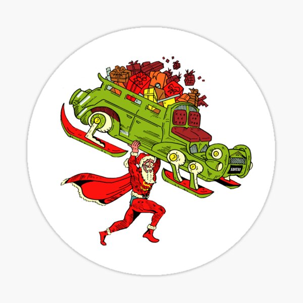 Item preview, Action Christmas - Super Santa! designed and sold by Jokertoons.