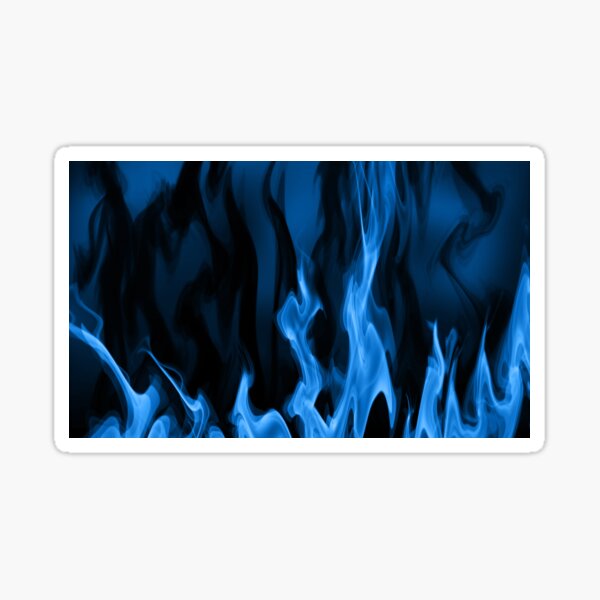 The Blue Flame Sticker For Sale By Fantasyskyart Redbubble