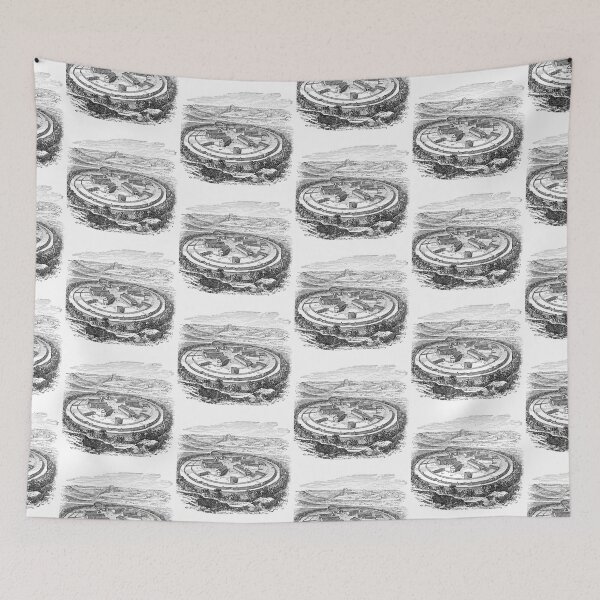 Item preview, dartmoor prison illustration scenery print designed and sold by printzshop.