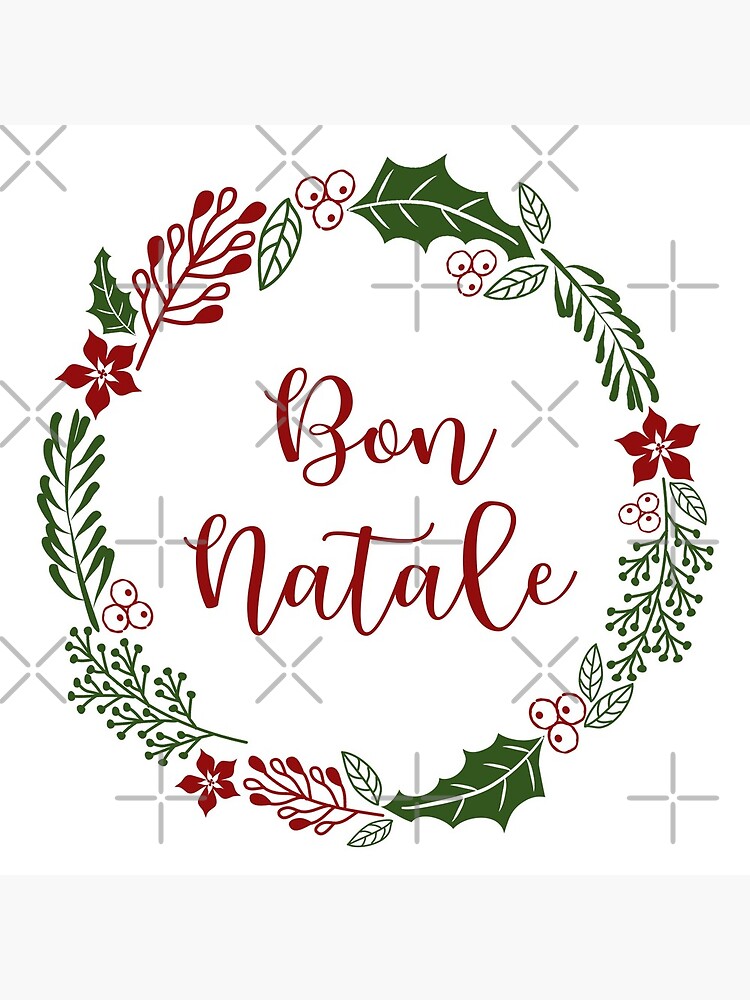 "Bon Natale Corsican Merry Christmas Sticker Sheet, Sticker Pack" Coasters (Set of 4) by