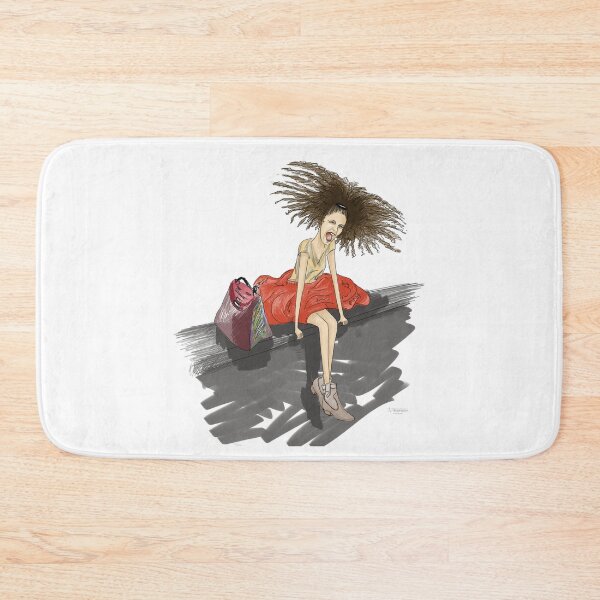 Item preview, Fashionable lady with big hair designed and sold by Barbara Baumann Illustration.