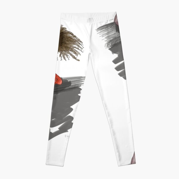 Modezeichnung einer Lady mit viel Haar Leggings
