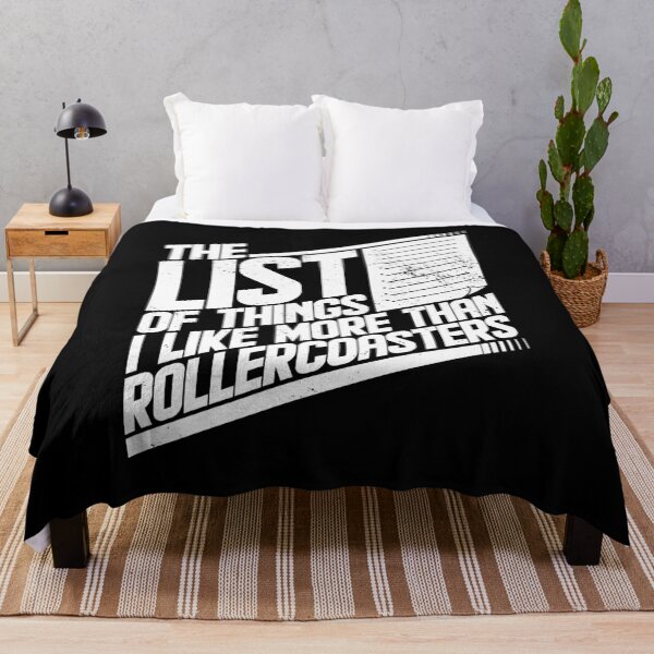 Item preview, The List of things I like more than rollercoasters Funny amusementpark roller coaster designed and sold by emmjott.