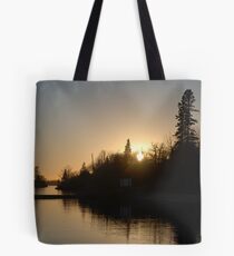 Lake of the woods sunset Tote Bag