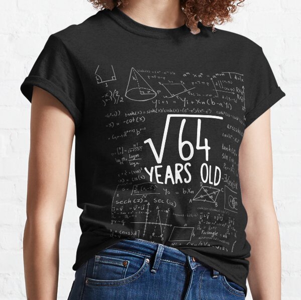 Kids Square Root of 64: 8 Years Old - 8th Birthday Gift T-Shirt Classic T-Shirt