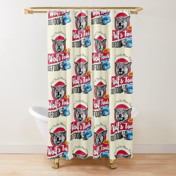 Wolf's Tooth Dog Food Dirty Hippie Flavor Shower Curtain
