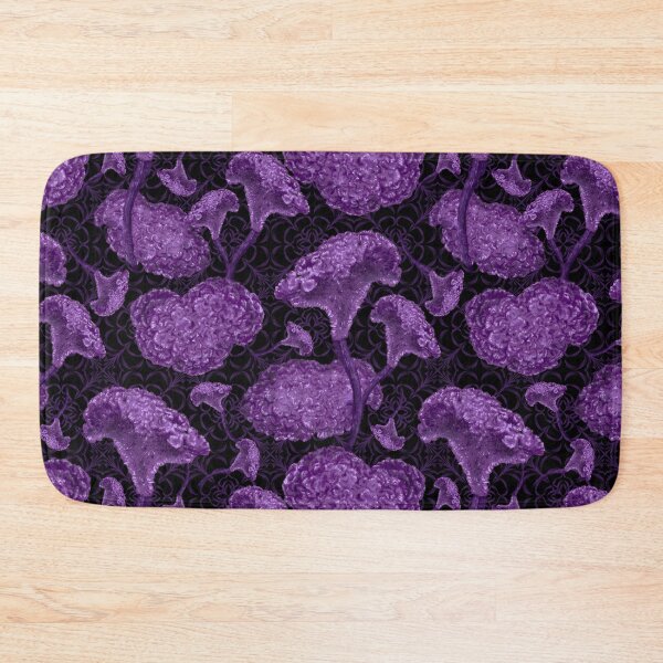 Item preview, Celosia cristata (Cockscomb) flowers on violet mandala designed and sold by Marlene Wagenhofer.