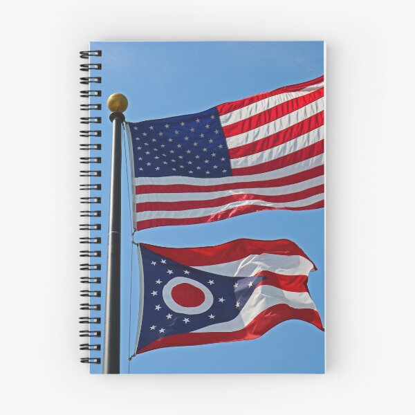 Item preview, United States and Ohio Flags designed and sold by Michiale.