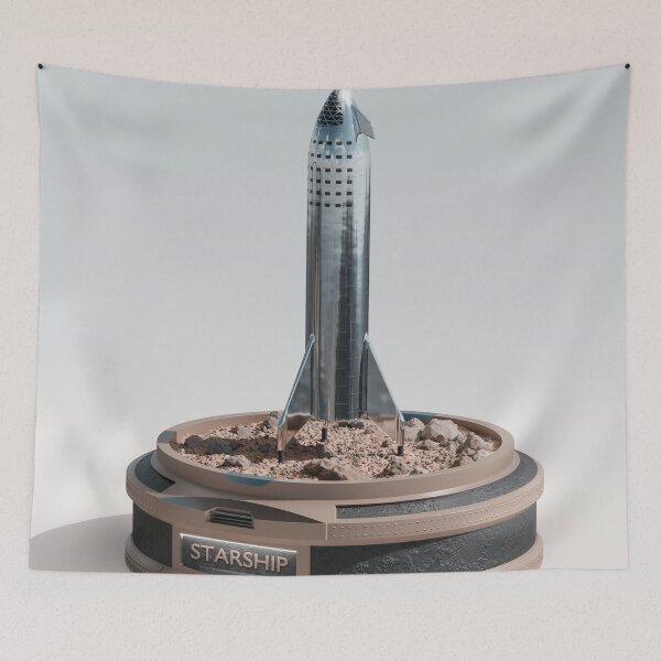 Item preview, Starship on a podium designed and sold by Kimi Talvitie.
