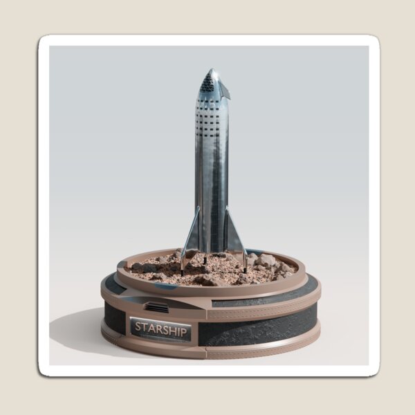 Starship on a podium Magnet
