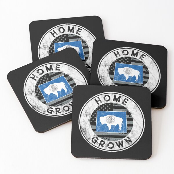 Item preview, Wyoming Native Home Grown Quote State American Flag Pride WY Premium design designed and sold by CreatedByHeidi.