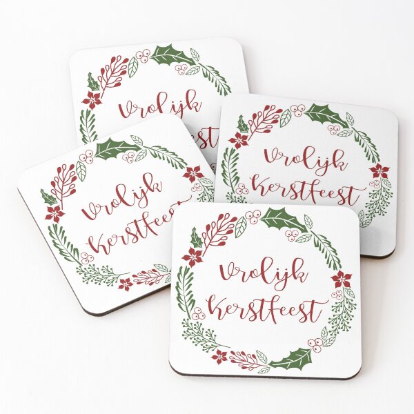 Item preview, Vrolijk Kerstfeest, Dutch Merry Christmas Sticker Sheet designed and sold by Celticana.