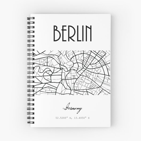 Item preview, BERLIN Germany City Street Map designed and sold by NordicStudio.