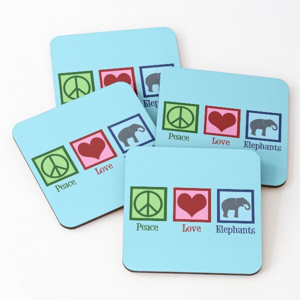 Item preview, Peace Love Elephants designed and sold by Epic Love Designs.