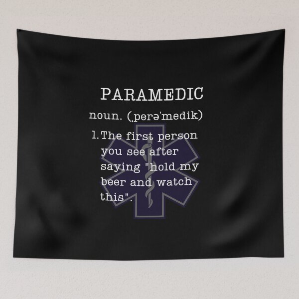 Item preview, Funny Paramedic Definition Gift For EMTs designed and sold by WUOdesigns.
