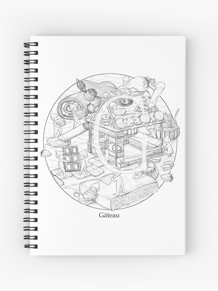G Comme Gateau Spiral Notebook By Kumiyonoe Redbubble