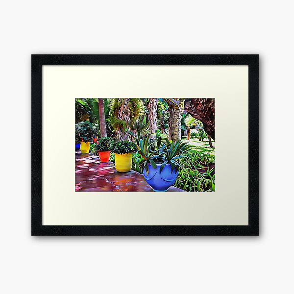 Colorful Plant Pots Marrakech 9 Framed Art Print