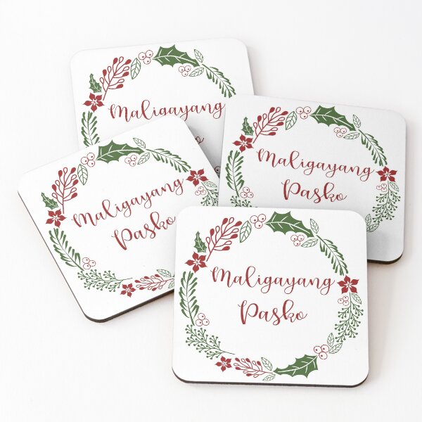 Item preview, Maligayang Pasko, Filipino, Tagalog Christmas Sticker Sheet designed and sold by Celticana.
