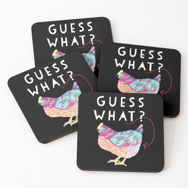 Item preview, Guess What Chicken Butt Funny Colorful Chicken Hand Drawn Feminine  designed and sold by Melindatodd.