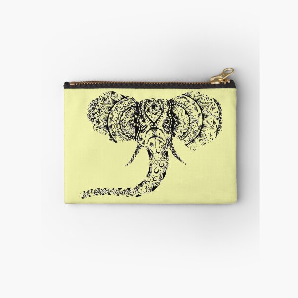 Item preview, Pastel Yellow Elephant Mandala designed and sold by inklingsbyellie.
