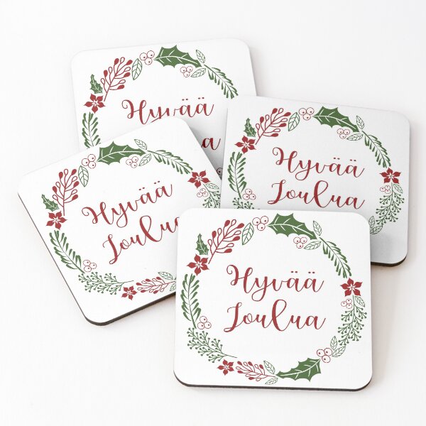 Item preview, Hyvää Joulua, Finnish Merry Christmas Sticker Sheet designed and sold by Celticana.