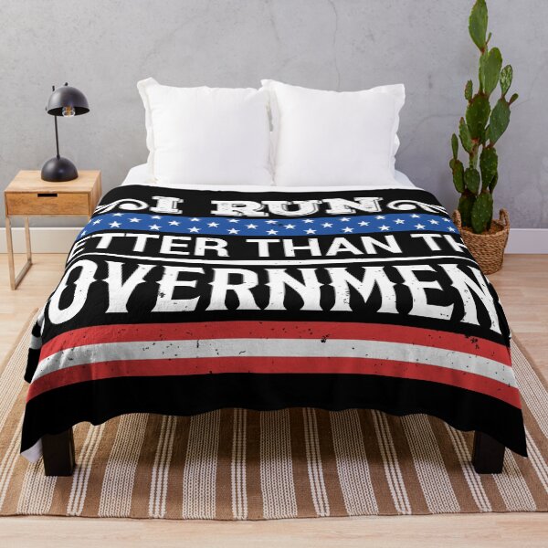 Item preview, I Run Better Than The Government - Funny Sarcastic Design designed and sold by mrhighsky.