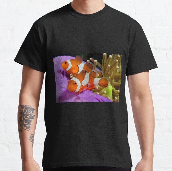 Two False Clown Anemonefish, Kapalai, Sabah, Malaysia Classic T-Shirt