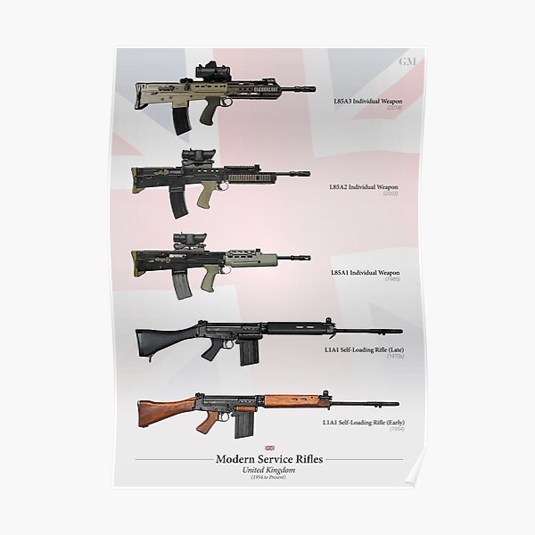 Service Rifles of the United Kingdom Poster