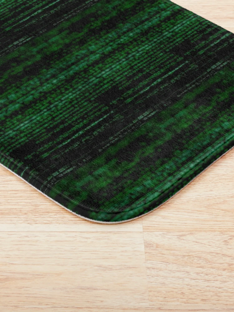 Thumbnail 3 of 6, Bath Mat, Matrix Computer Data pattern designed and sold by deesnutz69.