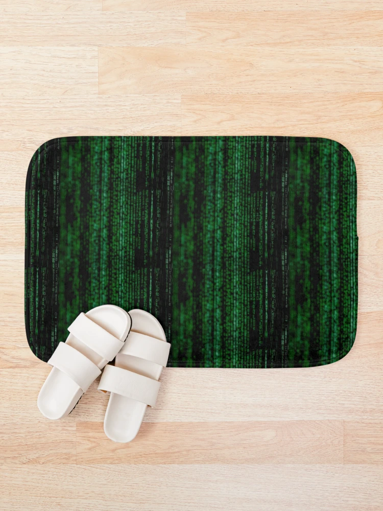 Thumbnail 1 of 6, Bath Mat, Matrix Computer Data pattern designed and sold by deesnutz69.
