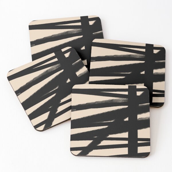 Item preview, BLACK AND BEIGE Lines Graphic P. Soulages Spirit designed and sold by Bebichic.