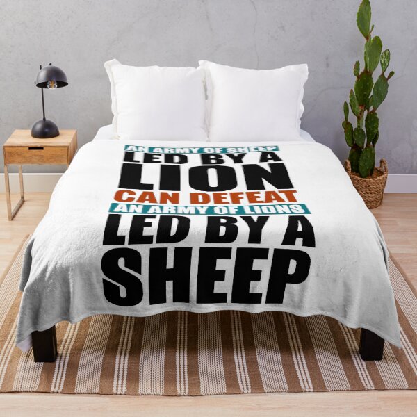 Item preview, An Army of Sheep Led By A Lion Sarcastic Pet Lover T-Shirt designed and sold by findgreatshirts.