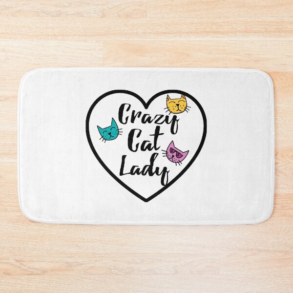 Item preview, Crazy Cat Lady Heart Sticker Girly Love designed and sold by Bebichic.