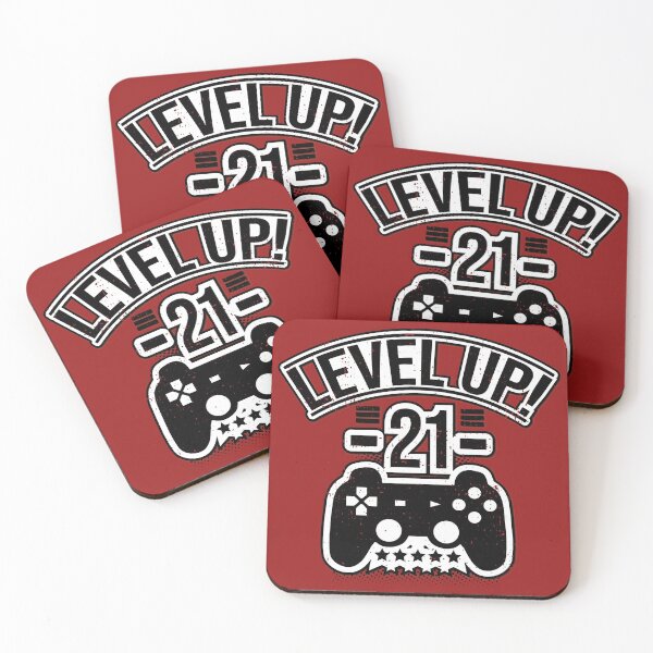 Item preview, Level up! 21st birthday designed and sold by Cutebutfunny.