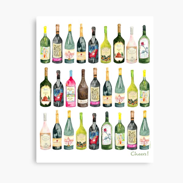 Item preview, Cheers Wine Bottles  designed and sold by LIMEZINNIASDES.