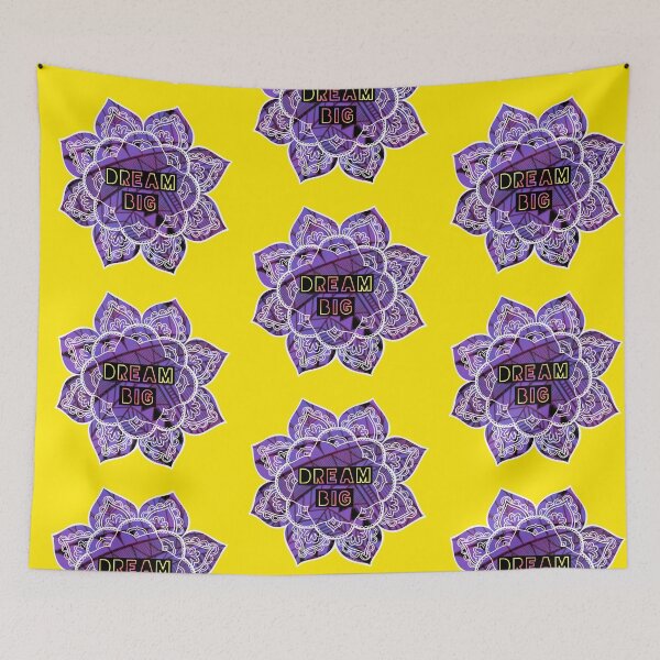 Item preview, Purple Mandala Dream Mantra Sticker Lotus Flower designed and sold by Bebichic.