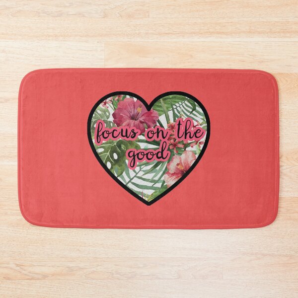 Item preview, Focus on! Mantra Positive Boho HEART TROPICAL FLOWERS designed and sold by Bebichic.
