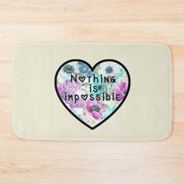 Item preview, Nothing is Impossible Mantra Girly HEART FLOWER designed and sold by Bebichic.