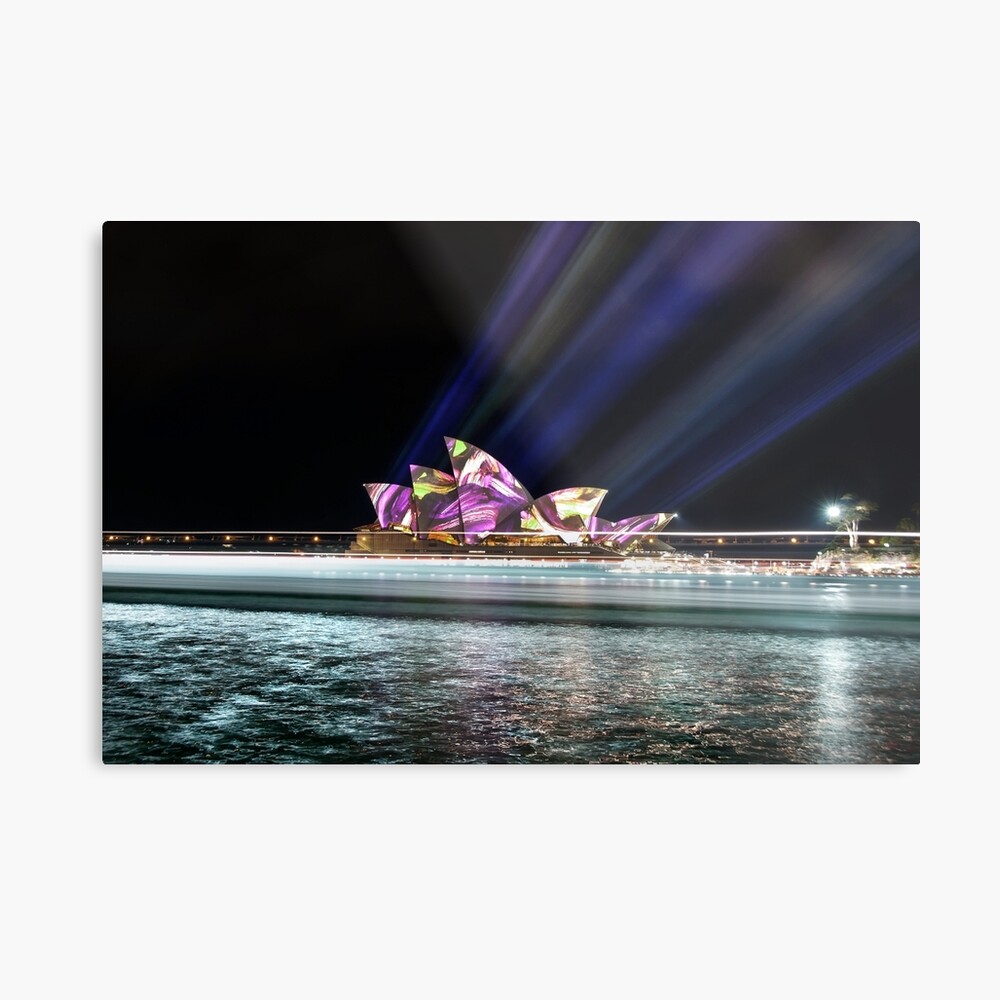 Lighting the Sails Metal Print