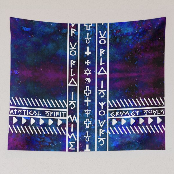 Item preview, My World is Yours Universe pattern Religious symbols designed and sold by Bebichic.