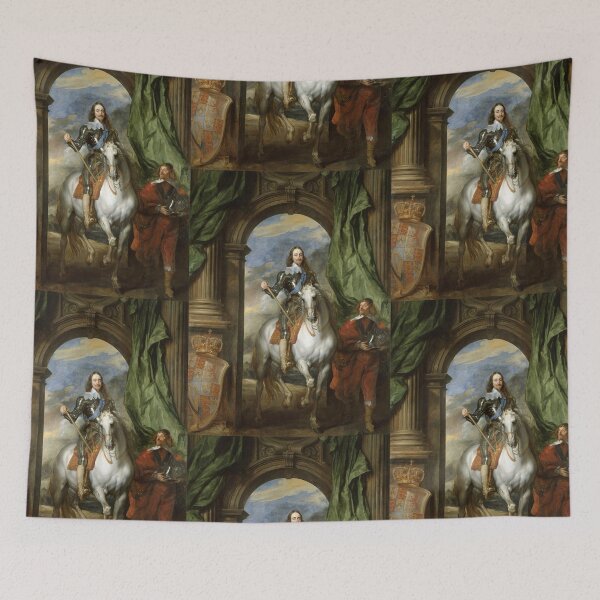 Item preview, Charles I on horseback with M. de St Antoine 1633 Anthony Van Dyck designed and sold by Vintage Designs +.