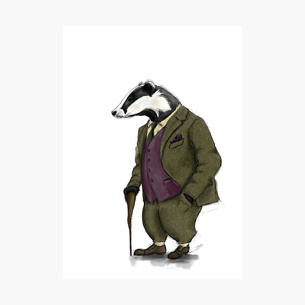 Item preview, Badger Illustration designed and sold by Tom Burns.
